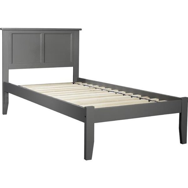 Atlantic Furniture Atlantic Furniture AR8621009 Madison Twin Platform Bed with Open Foot Board - Grey AR8621009